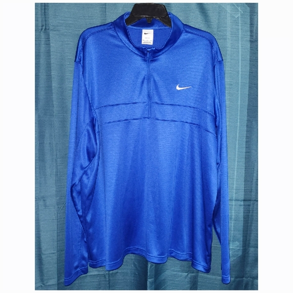 Nike Men's Dri-Fit Blue Shirt - Picture 2 of 5